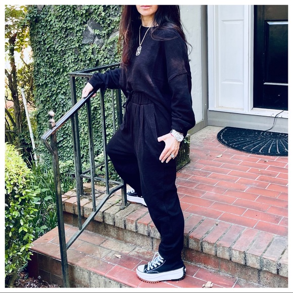 #36 Chic Cotton Black Lounge Set - Picture 5 of 7